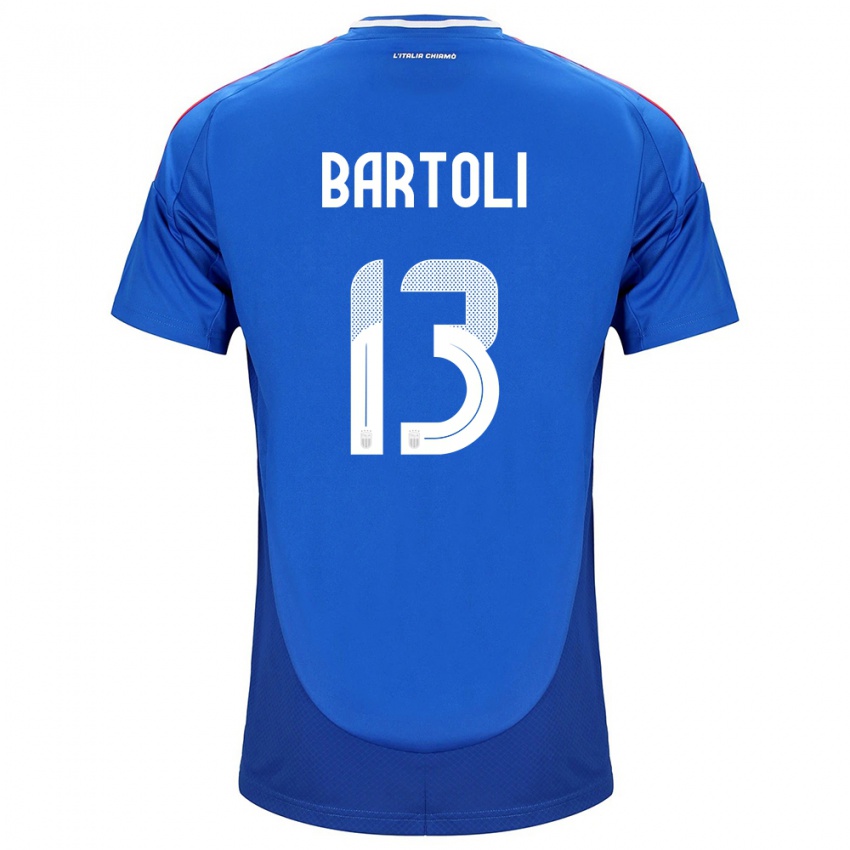 Niño Camiseta Italia Elisa Bartoli #13 Azul 1ª Equipación 24-26 La Camisa Chile