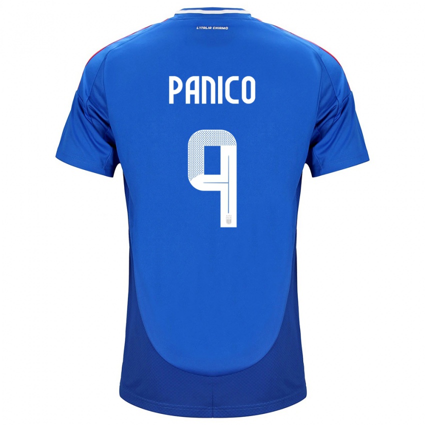 Niño Camiseta Italia Patrizia Panico #9 Azul 1ª Equipación 24-26 La Camisa Chile