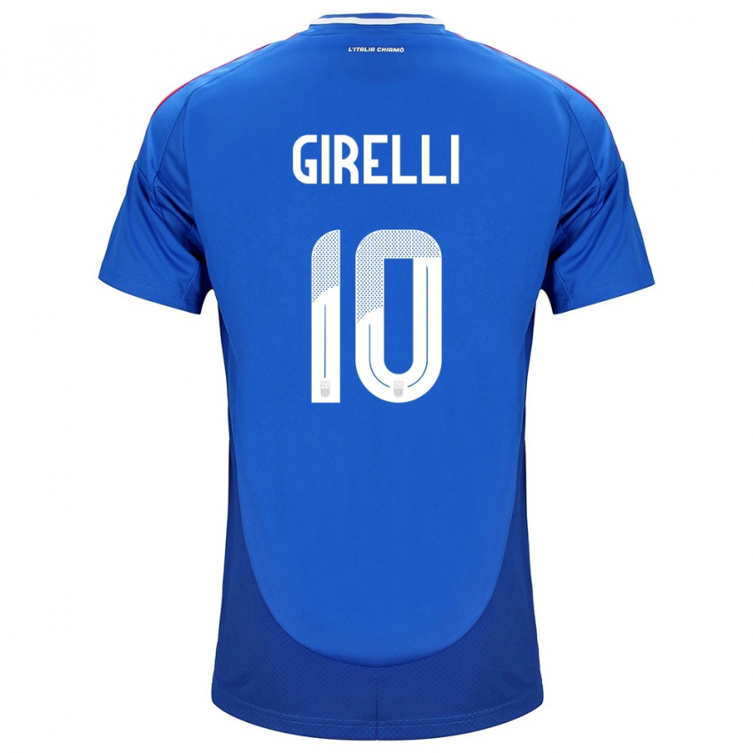 Niño Camiseta Italia Cristiana Girelli #10 Azul 1ª Equipación 24-26 La Camisa Chile