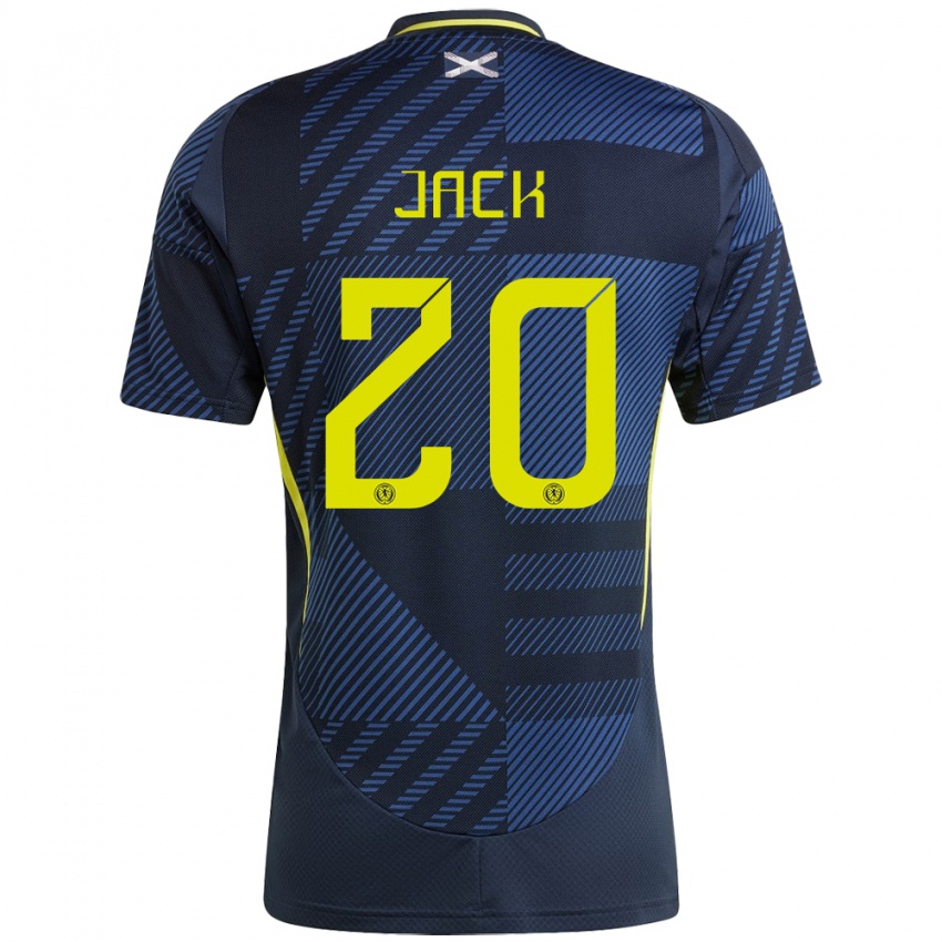 Niño Camiseta Escocia Ryan Jack #20 Azul Oscuro 1ª Equipación 24-26 La Camisa Chile