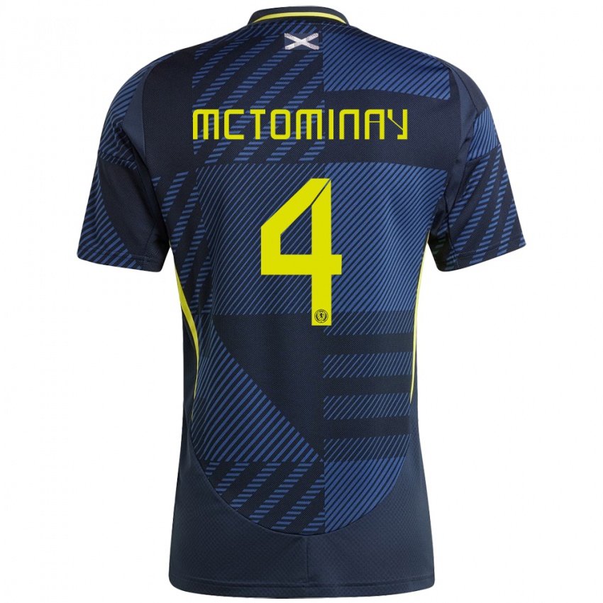 Niño Camiseta Escocia Scott Mctominay #4 Azul Oscuro 1ª Equipación 24-26 La Camisa Chile