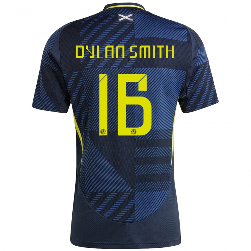 Niño Camiseta Escocia Dylan Smith #16 Azul Oscuro 1ª Equipación 24-26 La Camisa Chile