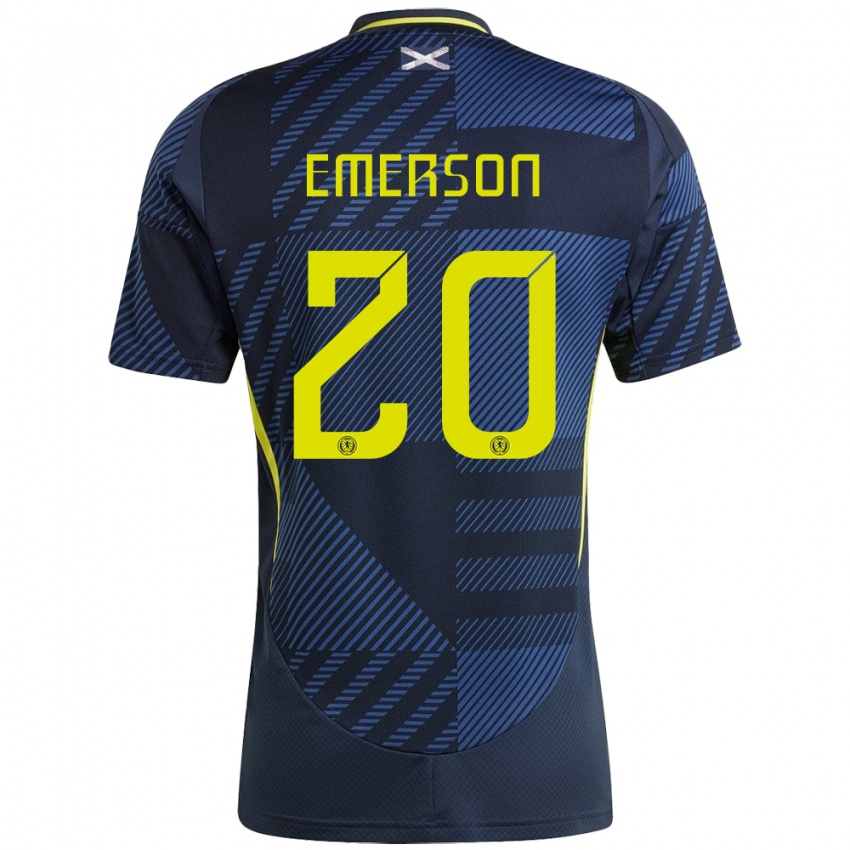 Niño Camiseta Escocia Johnny Emerson #20 Azul Oscuro 1ª Equipación 24-26 La Camisa Chile