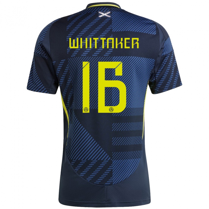 Niño Camiseta Escocia Rory Whittaker #16 Azul Oscuro 1ª Equipación 24-26 La Camisa Chile