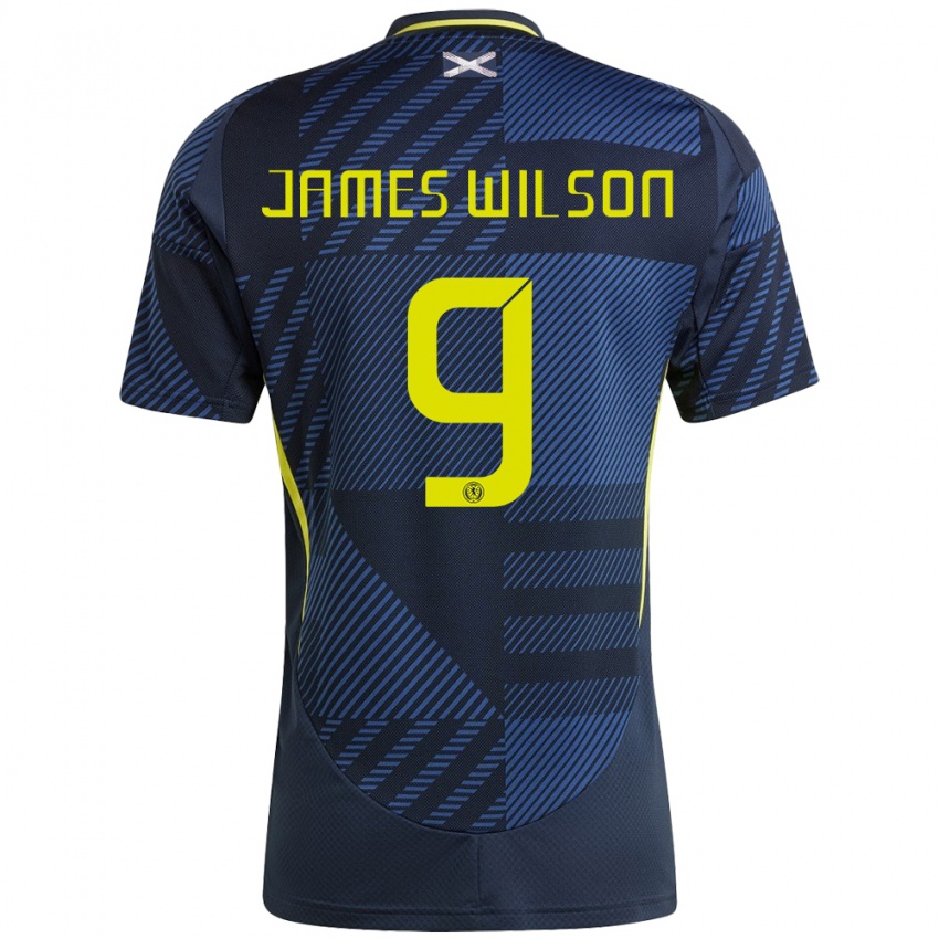 Niño Camiseta Escocia James Wilson #9 Azul Oscuro 1ª Equipación 24-26 La Camisa Chile