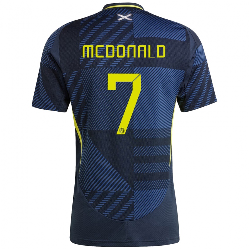 Niño Camiseta Escocia Josh Mcdonald #7 Azul Oscuro 1ª Equipación 24-26 La Camisa Chile