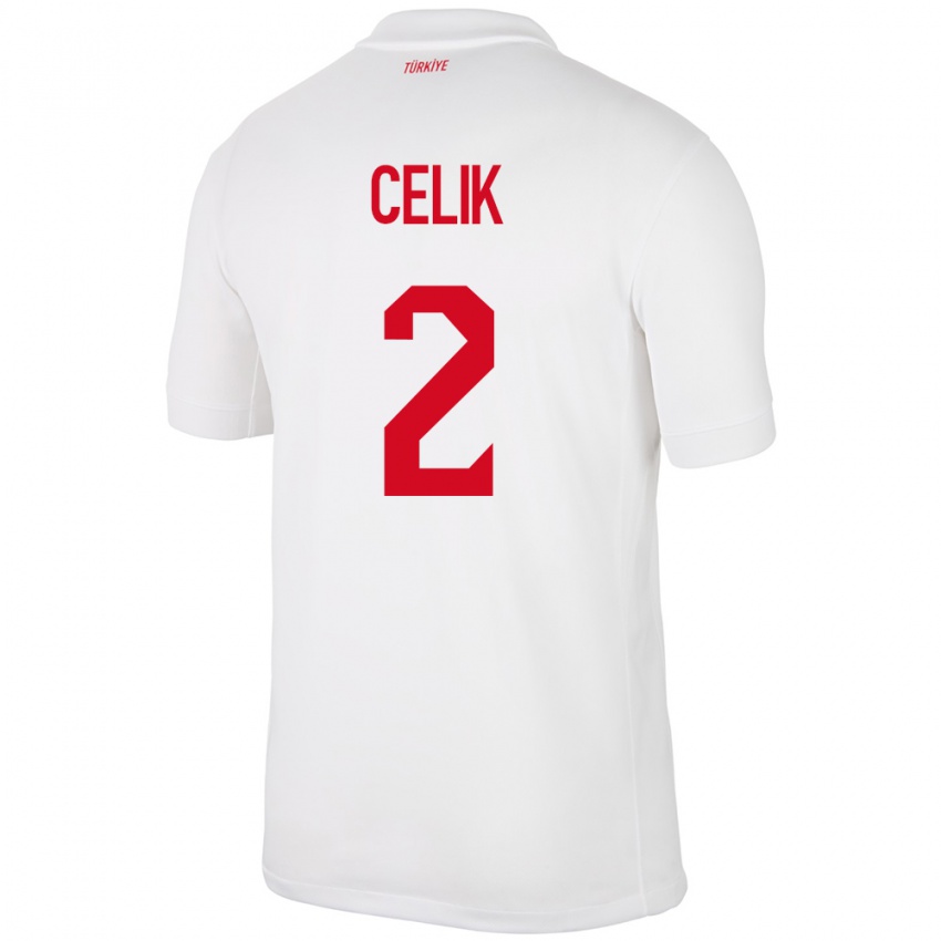 Niño Camiseta Turquía Zeki Çelik #2 Blanco 1ª Equipación 24-26 La Camisa Chile