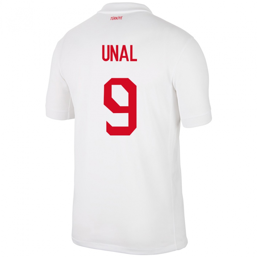 Niño Camiseta Turquía Enes Ünal #9 Blanco 1ª Equipación 24-26 La Camisa Chile