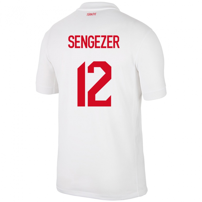 Niño Camiseta Turquía Muhammed Şengezer #12 Blanco 1ª Equipación 24-26 La Camisa Chile