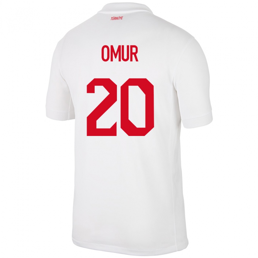 Niño Camiseta Turquía Abdülkadir Ömür #20 Blanco 1ª Equipación 24-26 La Camisa Chile