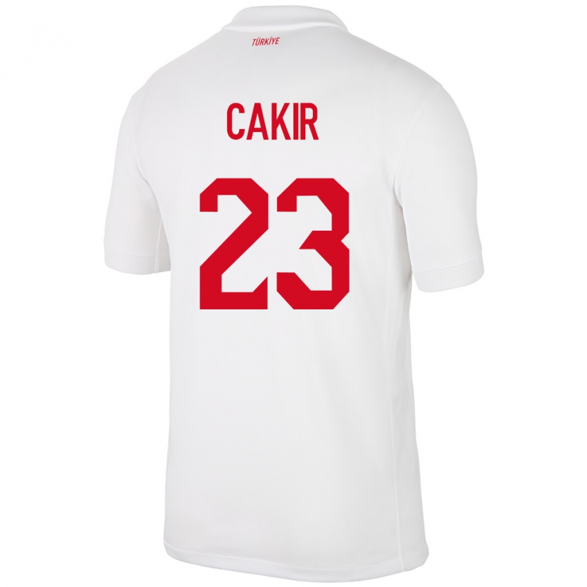 Niño Camiseta Turquía Uğurcan Çakır #23 Blanco 1ª Equipación 24-26 La Camisa Chile