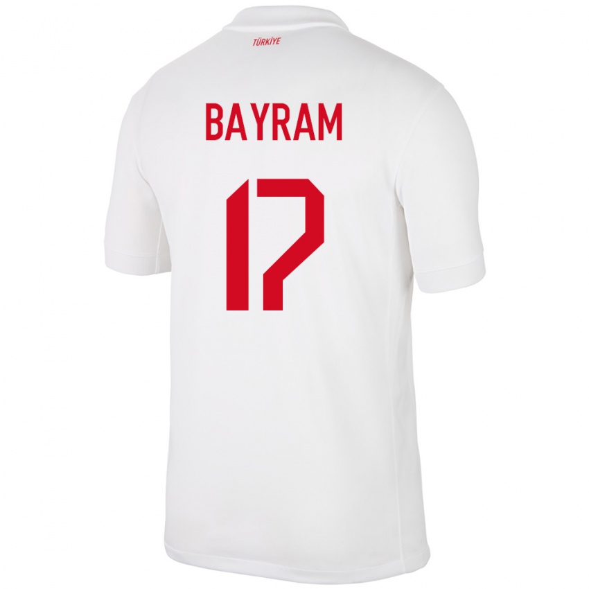 Niño Camiseta Turquía Abdurrahman Bayram #17 Blanco 1ª Equipación 24-26 La Camisa Chile