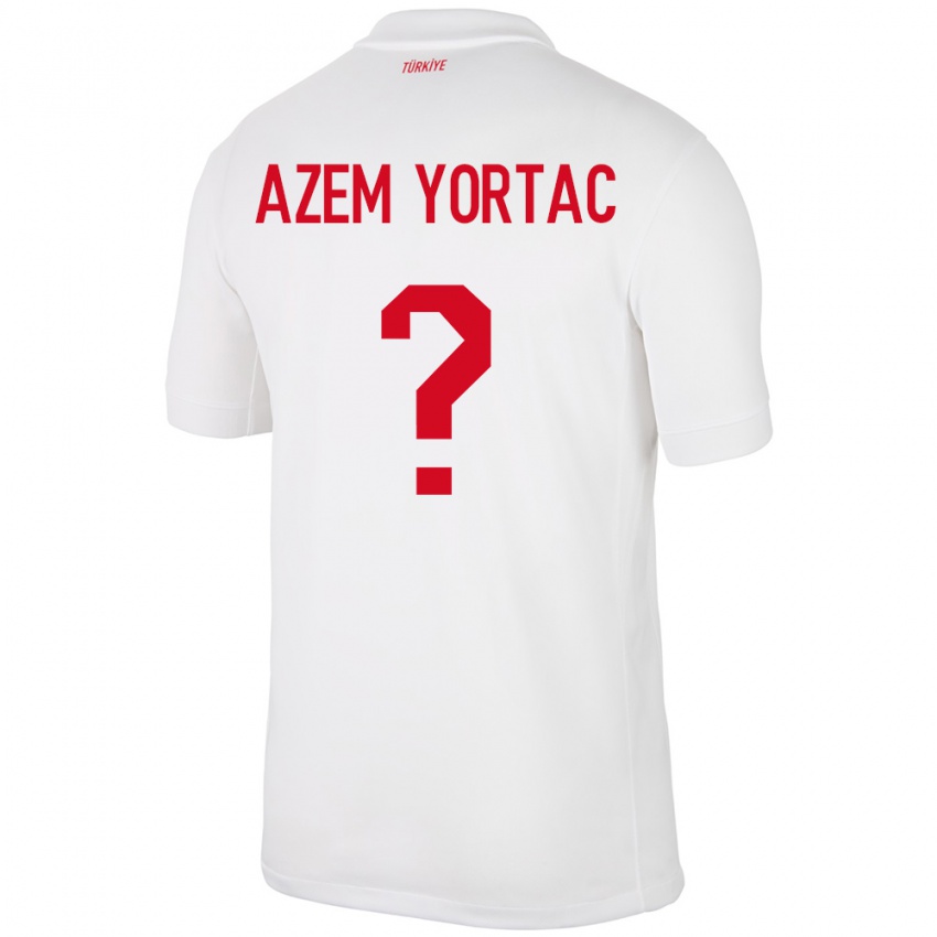 Niño Camiseta Turquía Mustafa Azem Yortaç #0 Blanco 1ª Equipación 24-26 La Camisa Chile