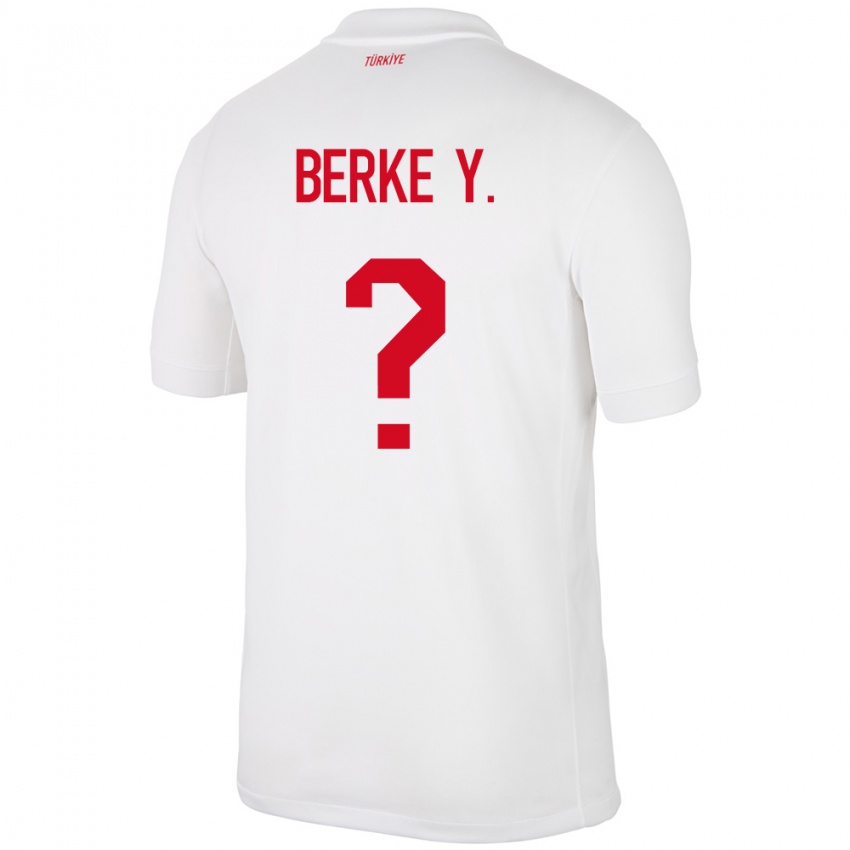 Niño Camiseta Turquía Berke Yıldırım #0 Blanco 1ª Equipación 24-26 La Camisa Chile