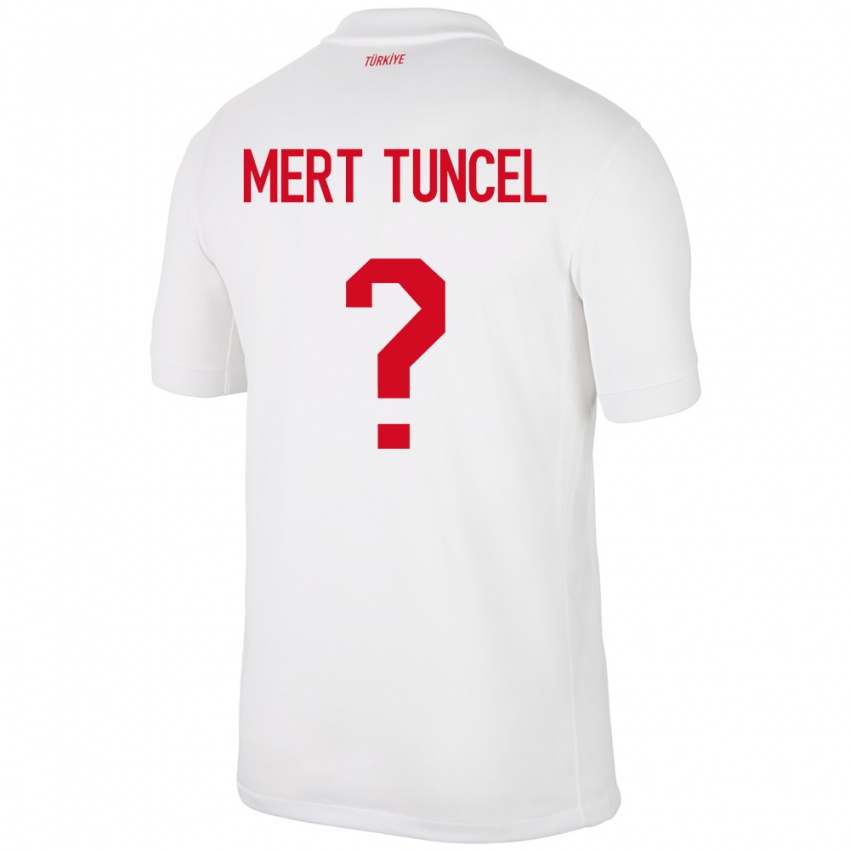 Niño Camiseta Turquía Hasan Mert Tuncel #0 Blanco 1ª Equipación 24-26 La Camisa Chile