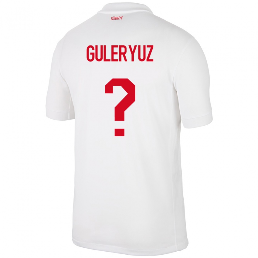 Niño Camiseta Turquía Göknur Güleryüz #0 Blanco 1ª Equipación 24-26 La Camisa Chile