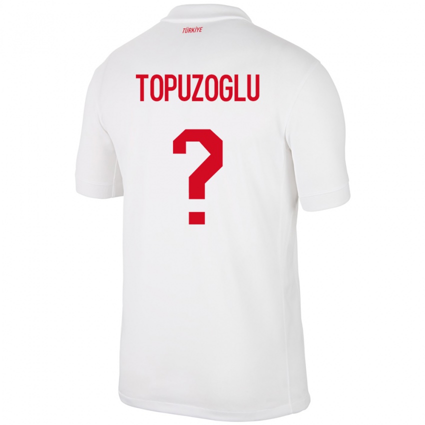 Niño Camiseta Turquía Berna Topuzoğlu #0 Blanco 1ª Equipación 24-26 La Camisa Chile