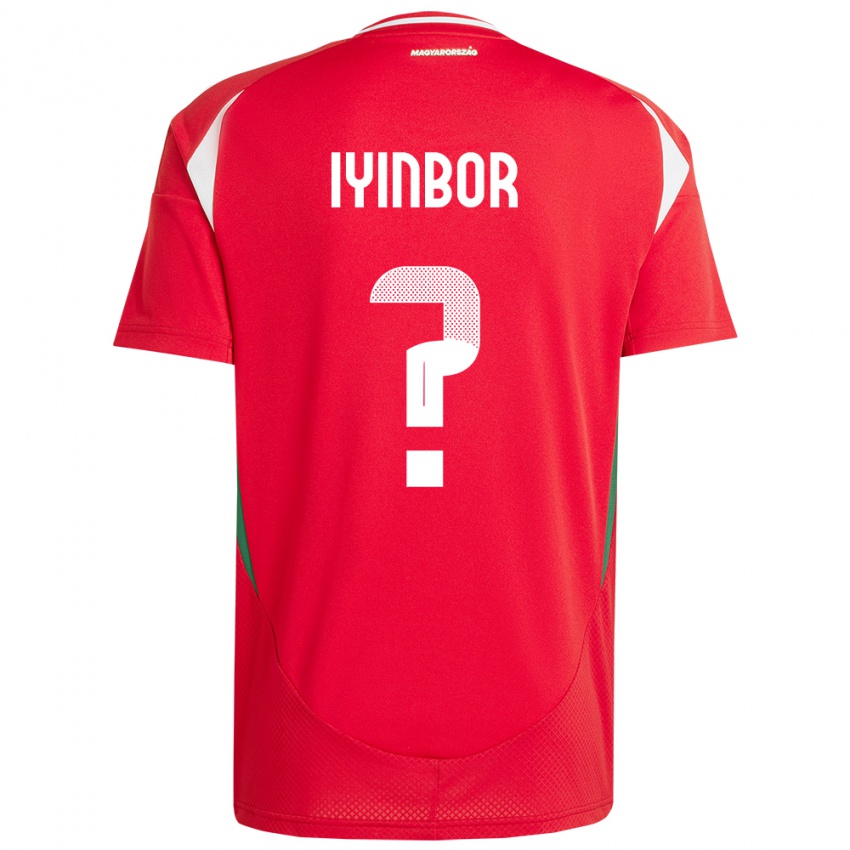 Niño Camiseta Hungría Patrick Iyinbor #0 Rojo 1ª Equipación 24-26 La Camisa Chile