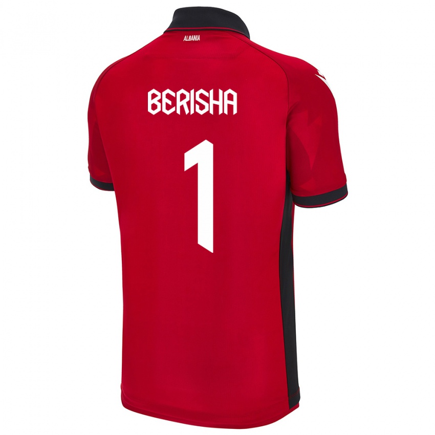 Niño Camiseta Albania Etrit Berisha #1 Rojo 1ª Equipación 24-26 La Camisa Chile