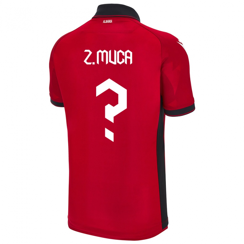 Niño Camiseta Albania Zylyf Muça #0 Rojo 1ª Equipación 24-26 La Camisa Chile