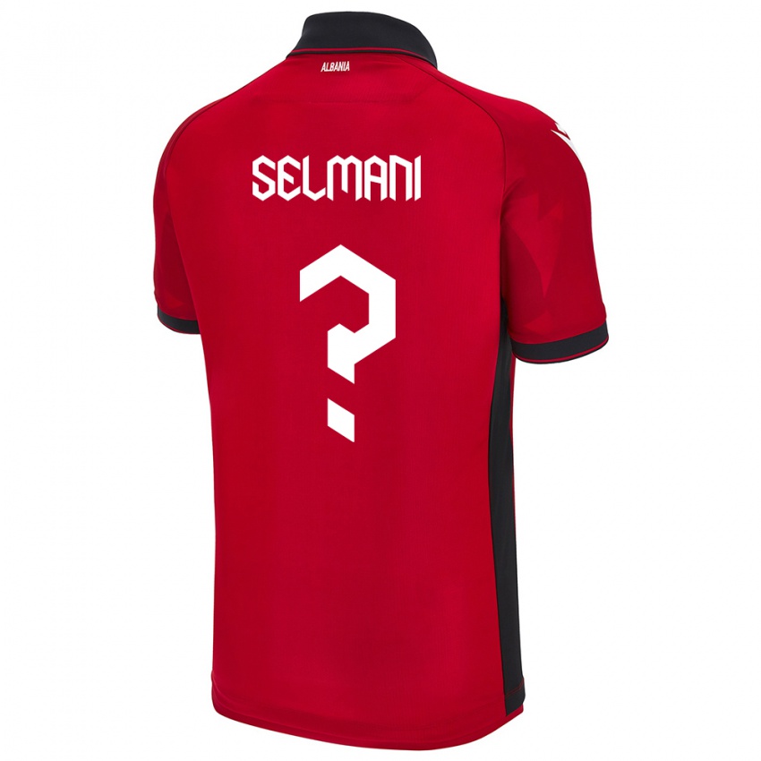 Niño Camiseta Albania Egert Selmani #0 Rojo 1ª Equipación 24-26 La Camisa Chile