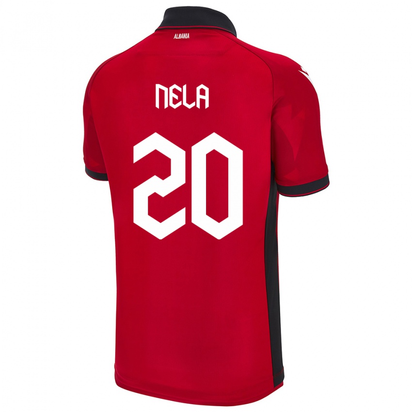 Niño Camiseta Albania Rinaldo Nela #20 Rojo 1ª Equipación 24-26 La Camisa Chile