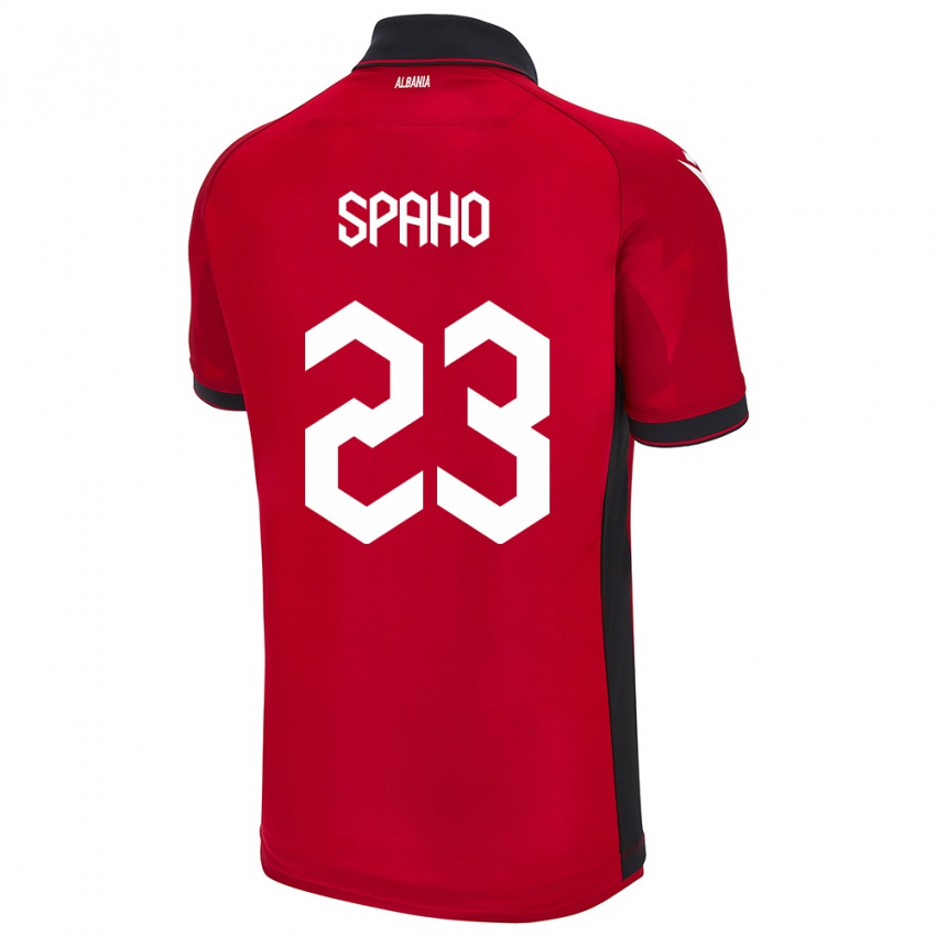 Niño Camiseta Albania Klesjana Spaho #23 Rojo 1ª Equipación 24-26 La Camisa Chile