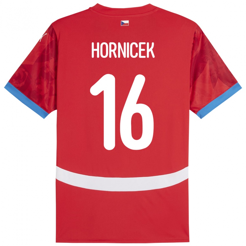 Niño Camiseta Chequia Lukas Hornicek #16 Rojo 1ª Equipación 24-26 La Camisa Chile