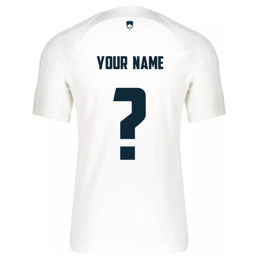 Niño Camiseta Eslovenia Su Nombre #0 Blanco 1ª Equipación 24-26 La Camisa Chile