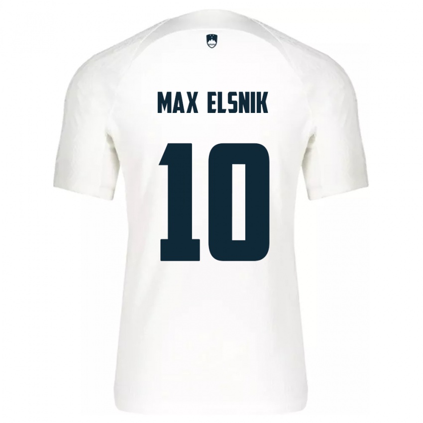 Niño Camiseta Eslovenia Timi Max Elsnik #10 Blanco 1ª Equipación 24-26 La Camisa Chile