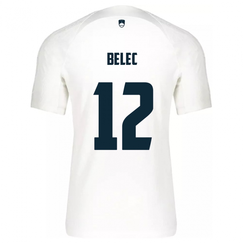 Niño Camiseta Eslovenia Vid Belec #12 Blanco 1ª Equipación 24-26 La Camisa Chile