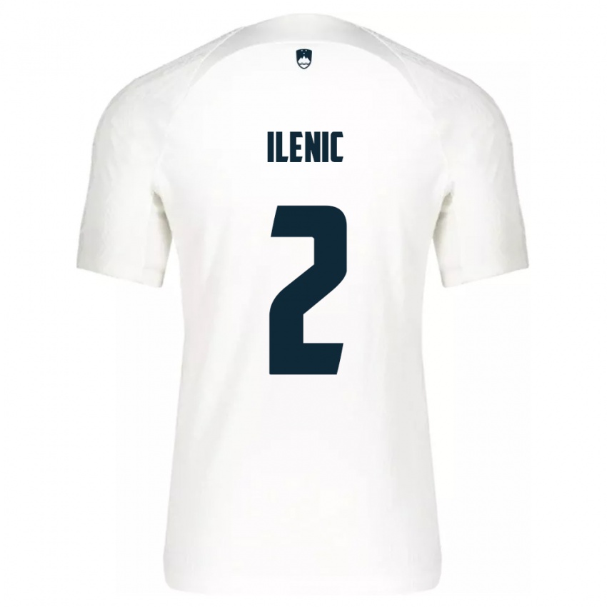 Niño Camiseta Eslovenia Mitja Ilenic #2 Blanco 1ª Equipación 24-26 La Camisa Chile