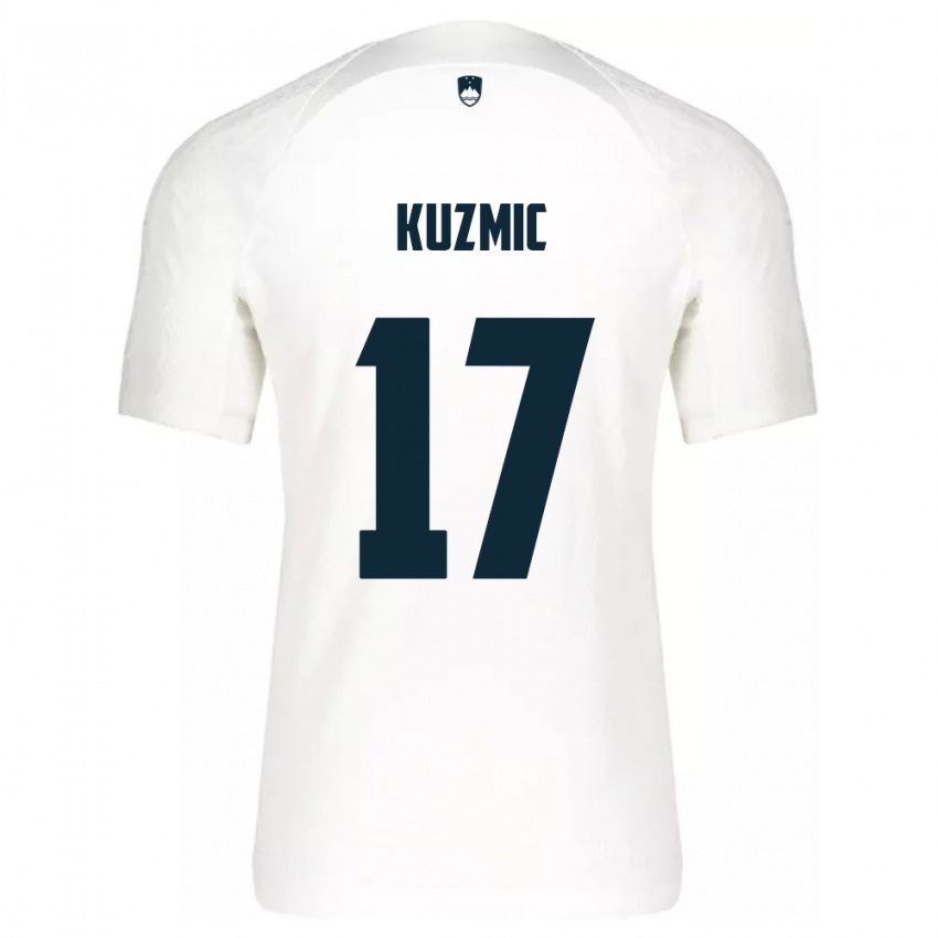 Niño Camiseta Eslovenia Srdjan Kuzmic #17 Blanco 1ª Equipación 24-26 La Camisa Chile