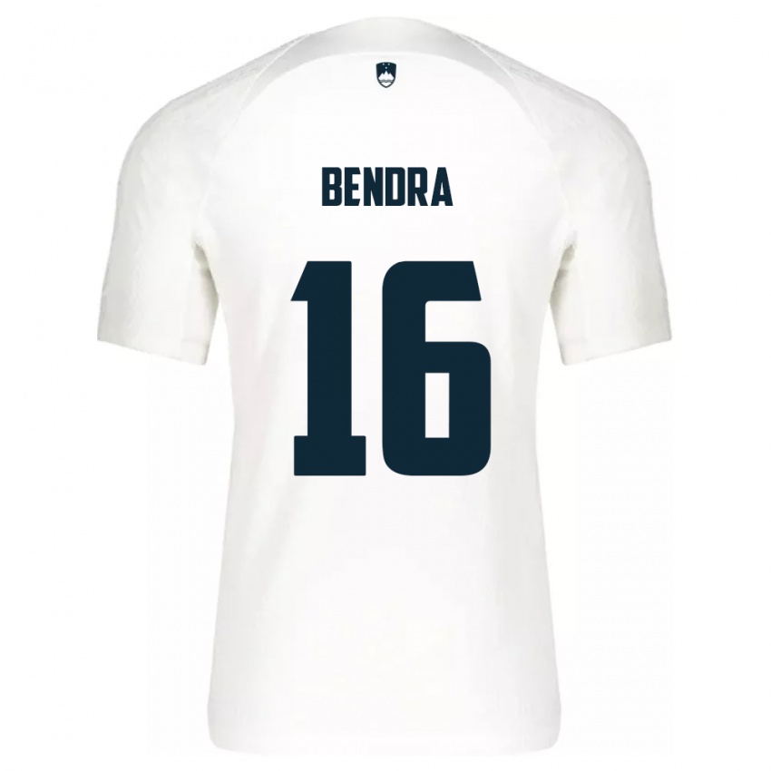 Niño Camiseta Eslovenia Kristjan Bendra #16 Blanco 1ª Equipación 24-26 La Camisa Chile