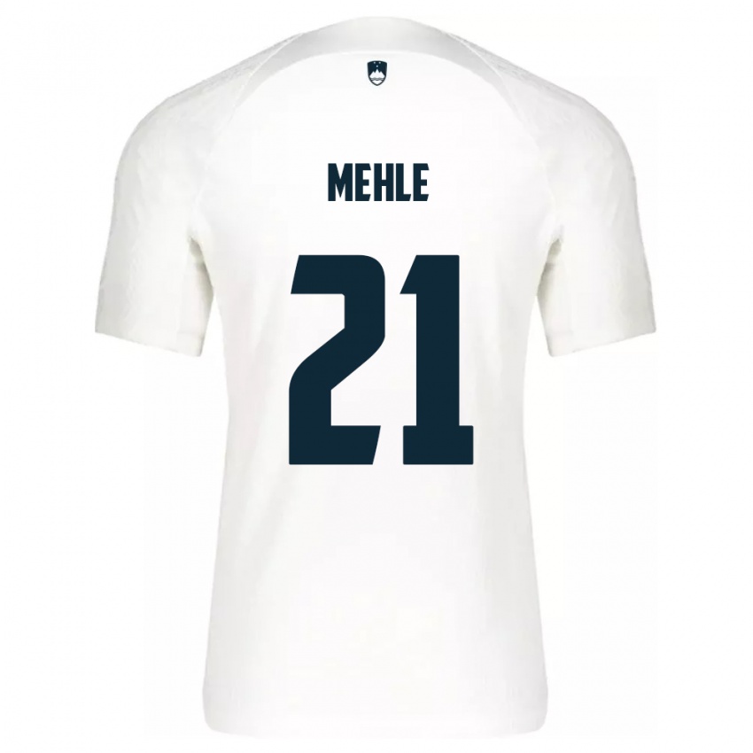 Niño Camiseta Eslovenia Matej Mehle #21 Blanco 1ª Equipación 24-26 La Camisa Chile