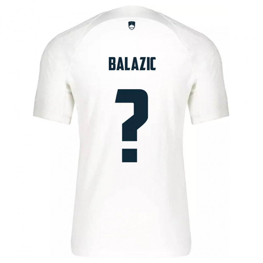 Niño Camiseta Eslovenia Jan Balazic #0 Blanco 1ª Equipación 24-26 La Camisa Chile