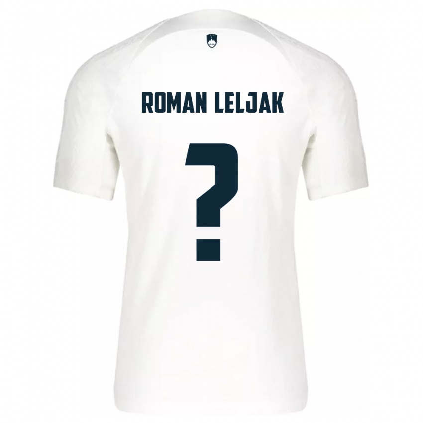 Niño Camiseta Eslovenia Nejc Roman Leljak #0 Blanco 1ª Equipación 24-26 La Camisa Chile