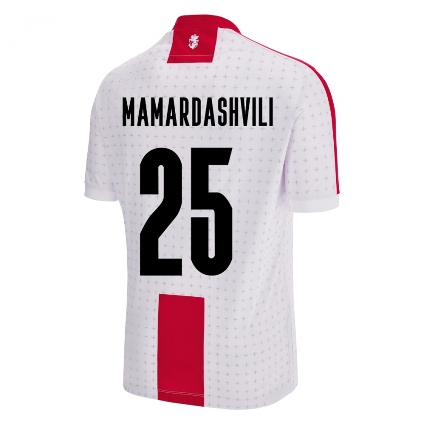 Niño Camiseta Georgia Giorgi Mamardashvili #25 Blanco 1ª Equipación 24-26 La Camisa Chile