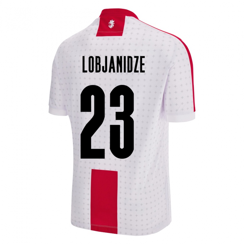 Niño Camiseta Georgia Saba Lobjanidze #23 Blanco 1ª Equipación 24-26 La Camisa Chile