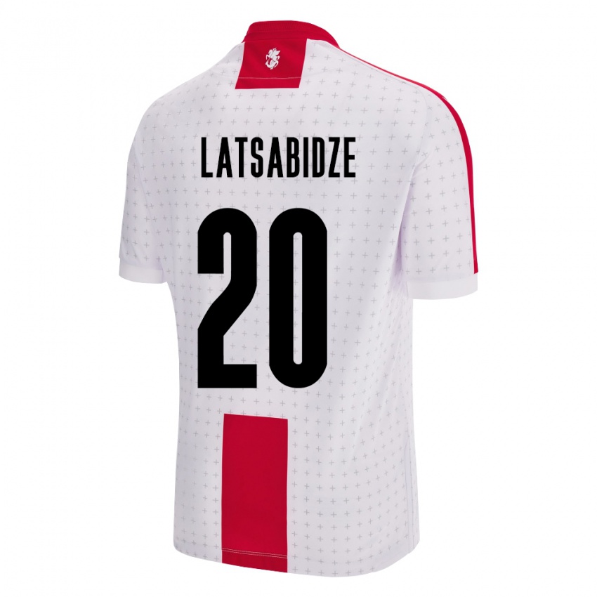 Niño Camiseta Georgia Luka Latsabidze #20 Blanco 1ª Equipación 24-26 La Camisa Chile