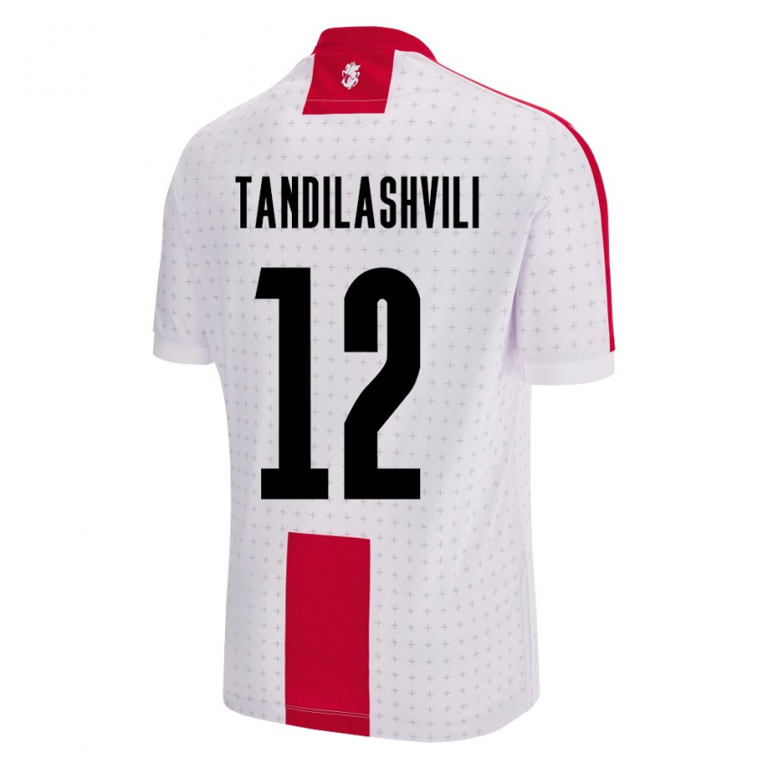 Niño Camiseta Georgia Levan Tandilashvili #12 Blanco 1ª Equipación 24-26 La Camisa Chile