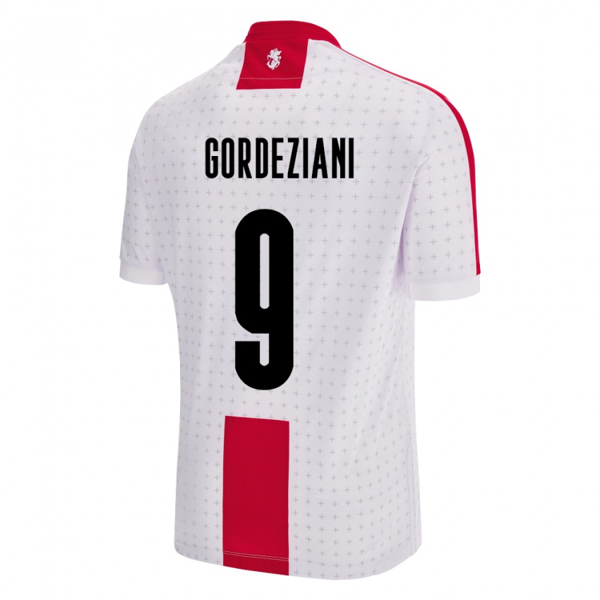 Niño Camiseta Georgia Vasilios Gordeziani #9 Blanco 1ª Equipación 24-26 La Camisa Chile