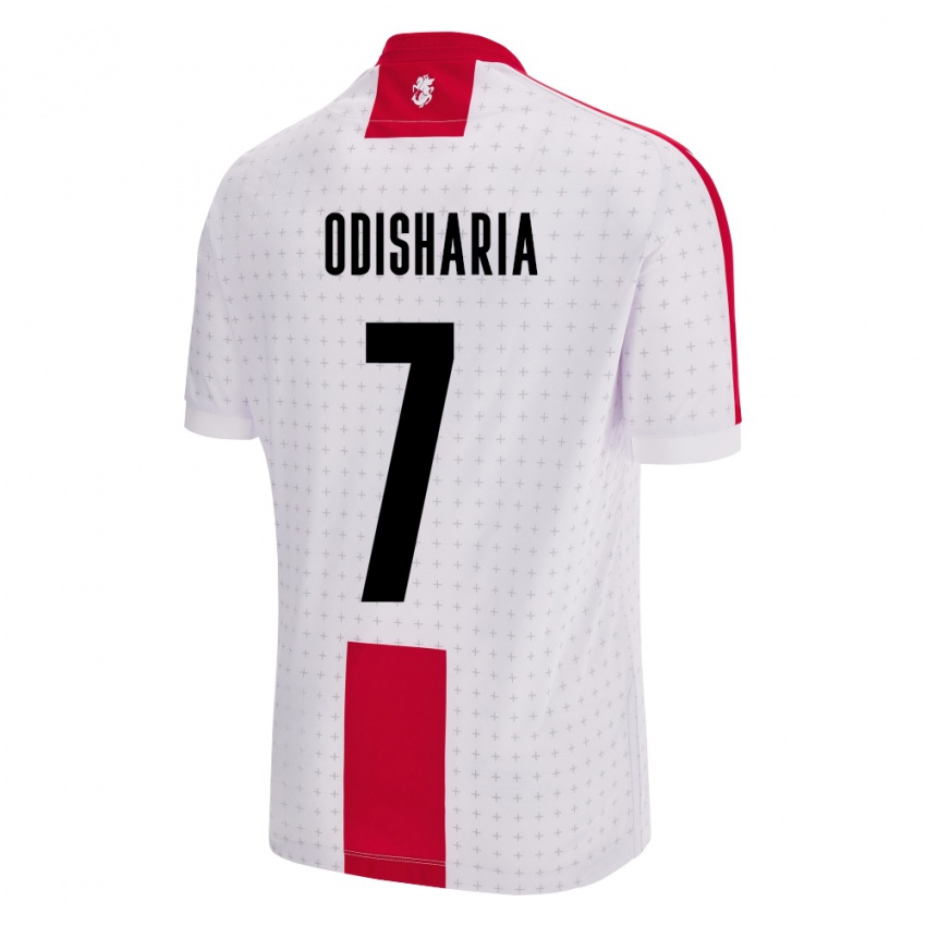 Niño Camiseta Georgia Lasha Odisharia #7 Blanco 1ª Equipación 24-26 La Camisa Chile