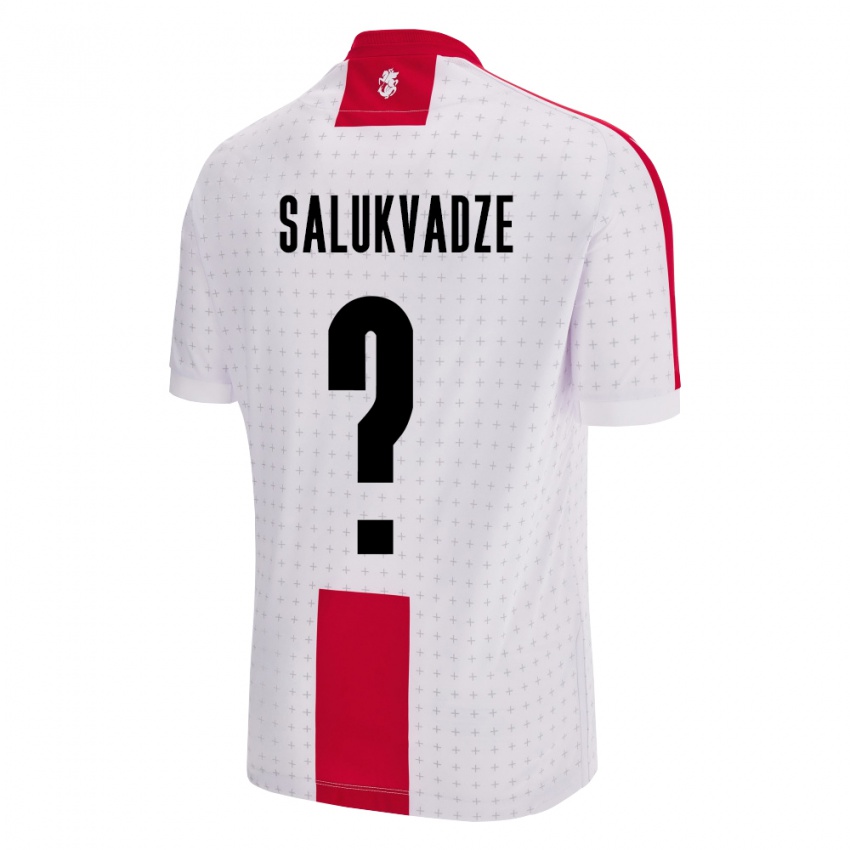 Niño Camiseta Georgia Luka Salukvadze #0 Blanco 1ª Equipación 24-26 La Camisa Chile