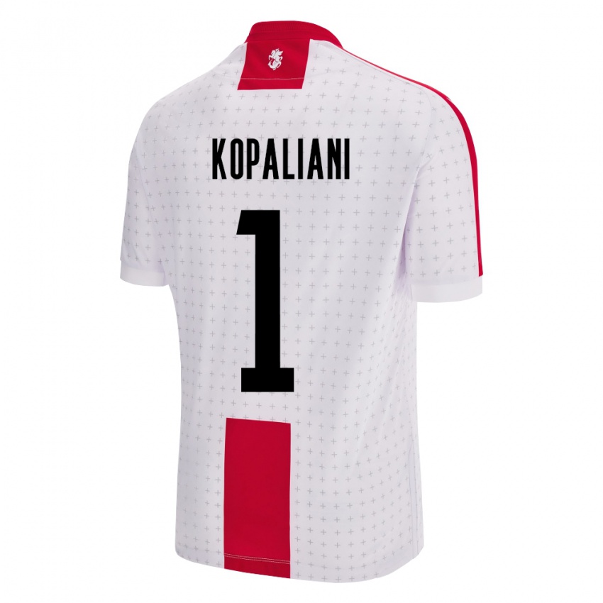 Niño Camiseta Georgia Soso Kopaliani #1 Blanco 1ª Equipación 24-26 La Camisa Chile