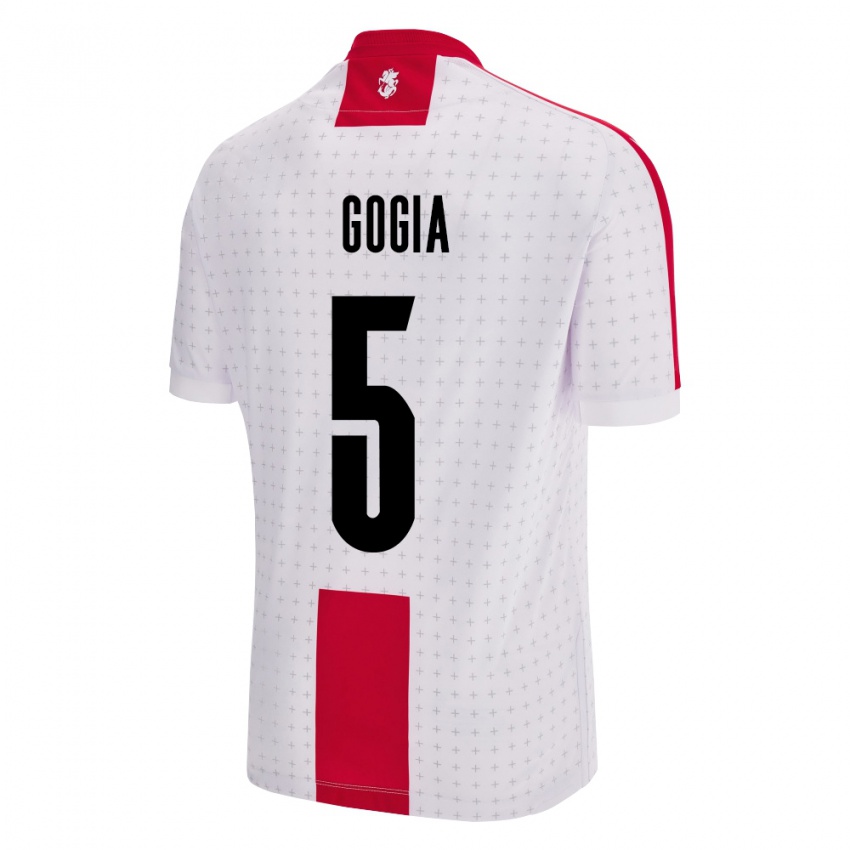 Niño Camiseta Georgia Gigi Gogia #5 Blanco 1ª Equipación 24-26 La Camisa Chile