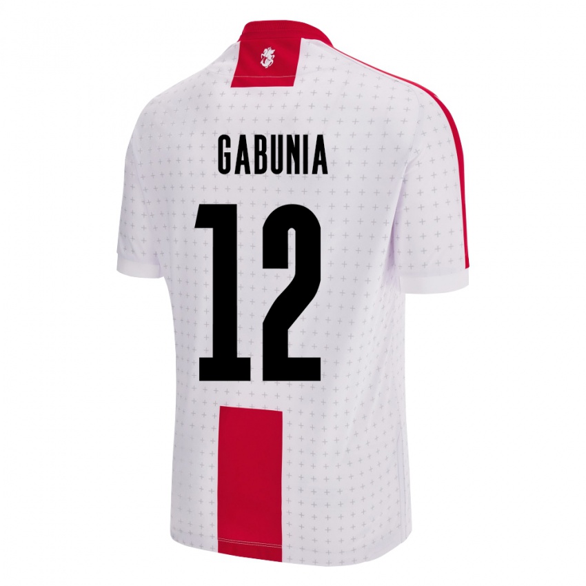 Niño Camiseta Georgia Tatia Gabunia #12 Blanco 1ª Equipación 24-26 La Camisa Chile