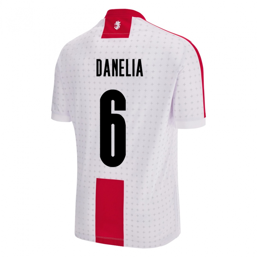 Niño Camiseta Georgia Natia Danelia #6 Blanco 1ª Equipación 24-26 La Camisa Chile