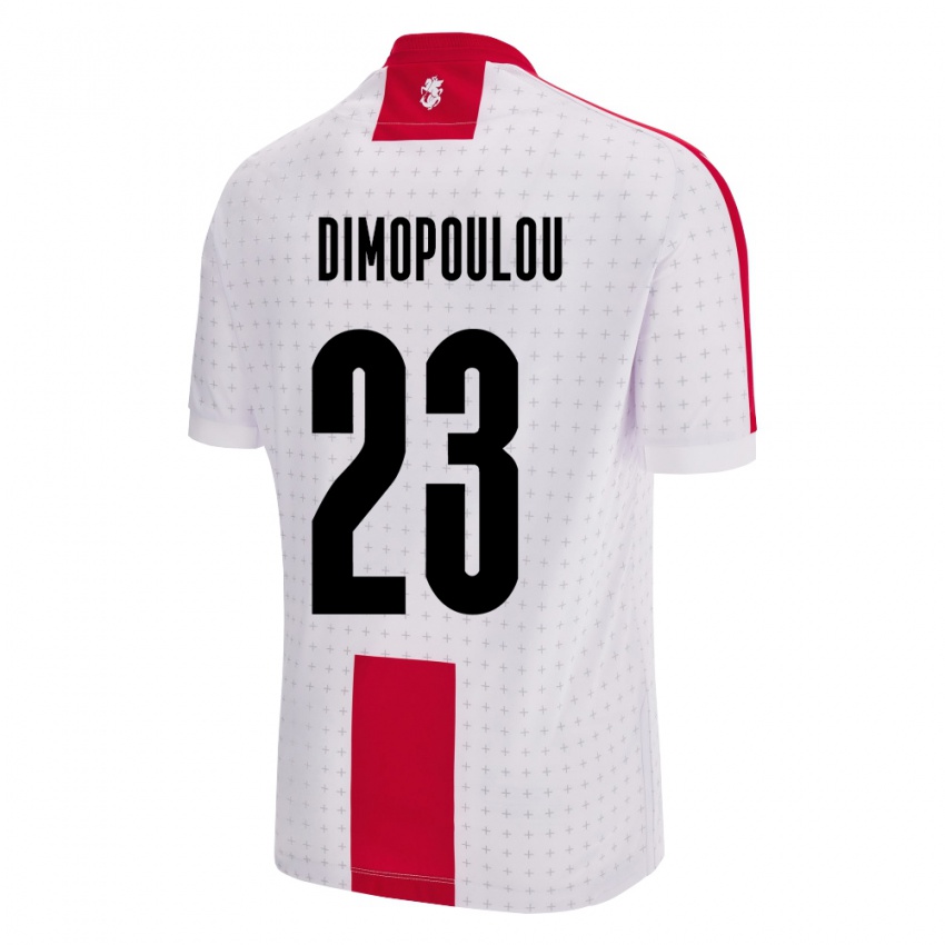 Niño Camiseta Georgia Salomi Dimopoulou #23 Blanco 1ª Equipación 24-26 La Camisa Chile