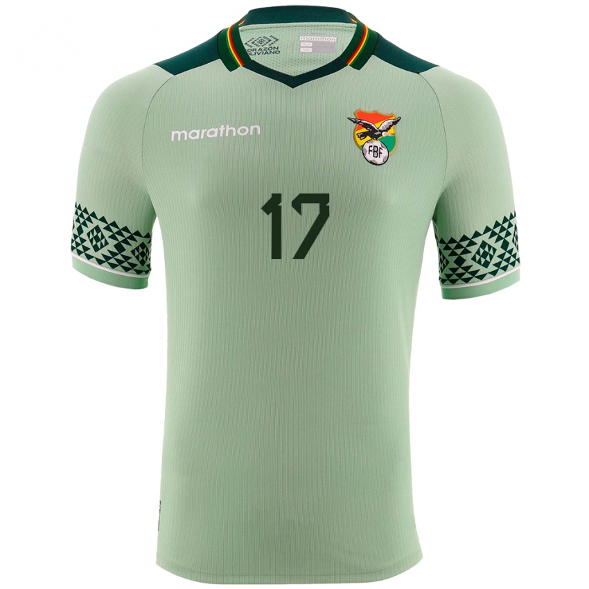 Niño Camiseta Bolivia Roberto Fernández #17 Verde Claro 1ª Equipación 24-26 La Camisa Chile